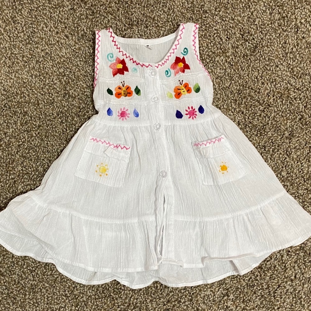 Hand stitched dress